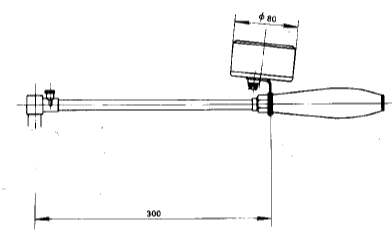 WRE-890M凸型表面熱電偶溫度計安裝圖片 WRE-890M凸型表面熱電偶溫度計安裝圖片