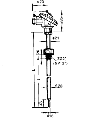 WRNR-12電站測溫用煙道風道熱電偶安裝圖片 WRNR-12電站測溫用煙道風道熱電偶安裝圖片