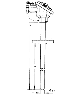 裝配式熱電偶固定法蘭式安裝圖片及尺寸 裝配式熱電偶固定法蘭式安裝圖片及尺寸