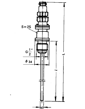 WZP-269固定螺紋插座式熱電阻安裝圖片
