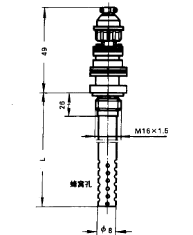 WZP-26S固定螺紋插座式熱電阻安裝圖片 WZP-26S固定螺紋插座式熱電阻安裝圖片
