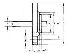 熱電偶熱電阻用固定平焊鋼法蘭（C）型圖片尺寸及執(zhí)行標(biāo)準(zhǔn)