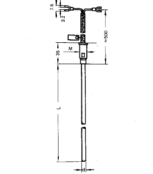 WRNK2-192無固定導線式雙支鎧裝熱電偶安裝圖片