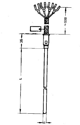 WZPK-173S無固定引線式鎧裝鉑熱電阻安裝圖片