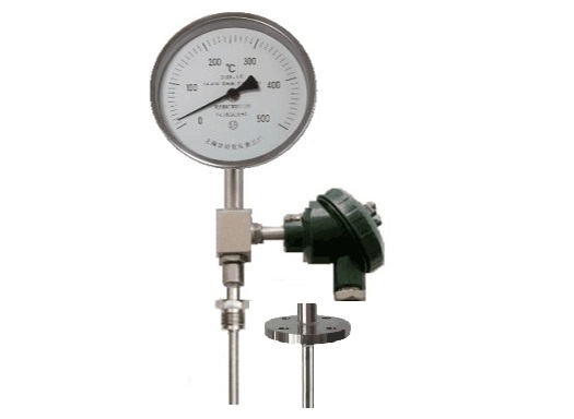 WSSP-574法蘭抽芯式萬向一體化雙金屬溫度計(jì)